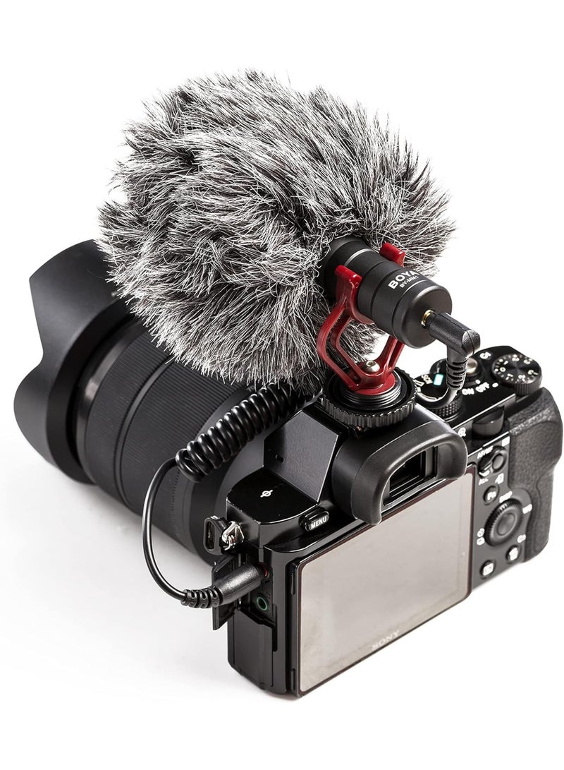 BOYA BY-MM1 Video Microphone Youtube Vlogging Facebook Livestream Recording Shotgun Mic For Smartphone/Cameras Multicolour - Image 4